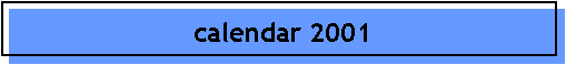 calendar 2001